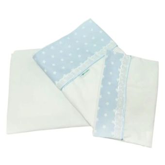 Juego de Sábanas para Cuna Estrellas Celeste Maternelle