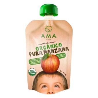 Puré de Frutas Orgánico Manzana AMA Pouch 90 g